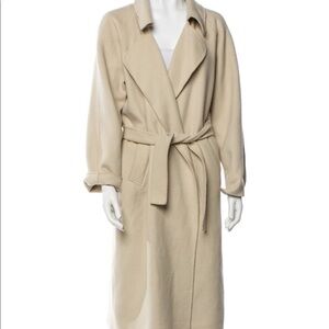 Authentic Sandro wrap wool coat size m-l trench